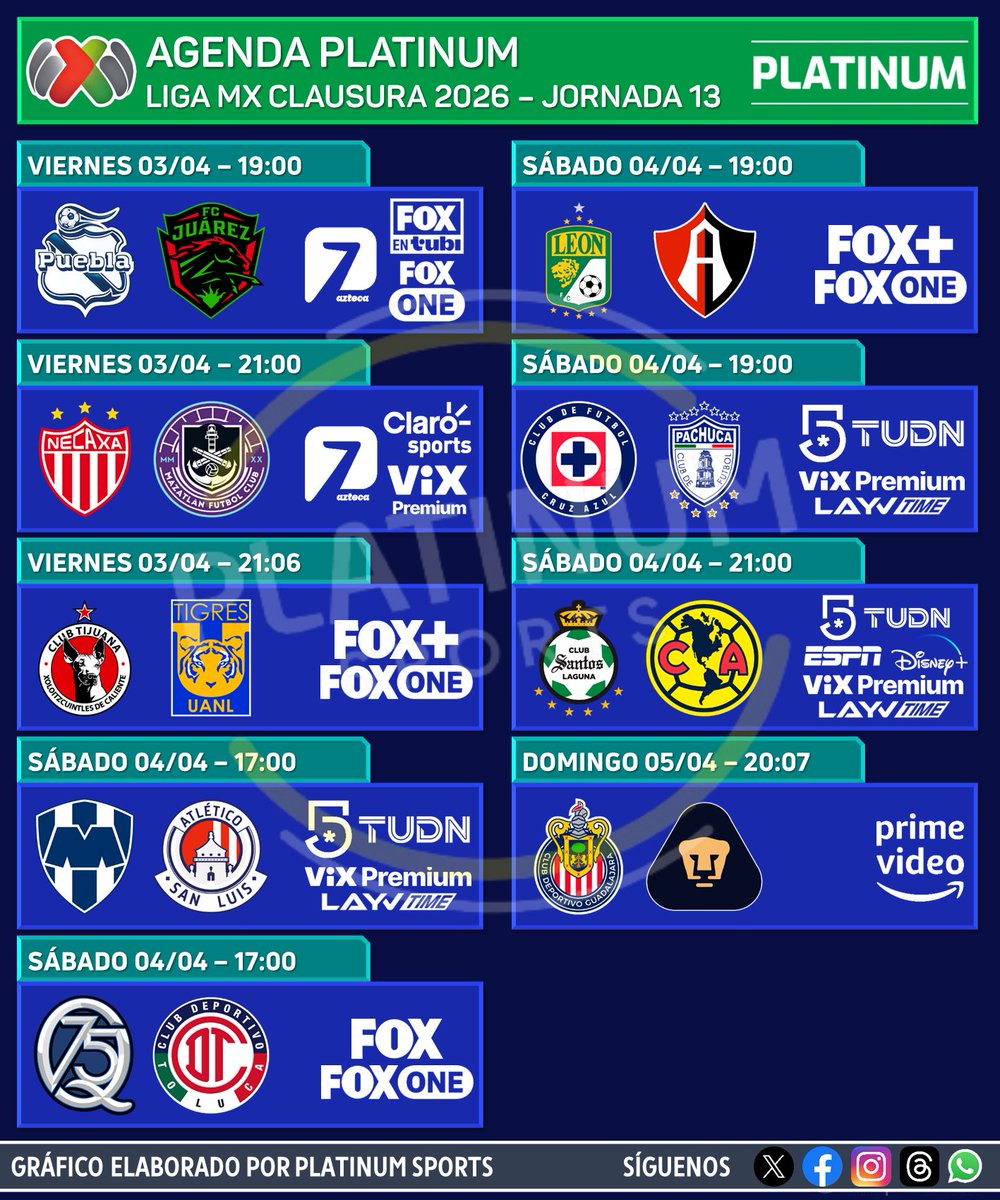 PlatinumSportMX's tweet photo. ¡EN UNA SEMANA REGRESA LA LIGA MX! https://t.co/iUM2gP5V8D