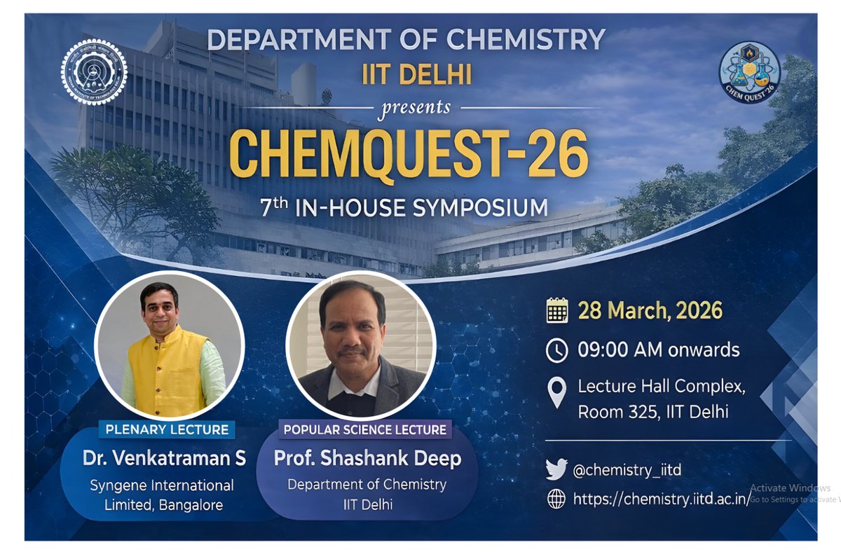 Chemistry at IIT Delhi tweet media