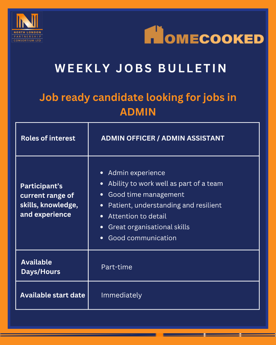 nlpcltd's tweet image. New talent alert: The Admin Expert!
Are you looking for the "glue" that holds the office together?
We have a job ready candidate available now.
Call us: 020 8885 1252
Email us: staff@nlpctd.com
NLPC: Connecting local talent with business excellence.
#AdminJobs #OfficeSupport