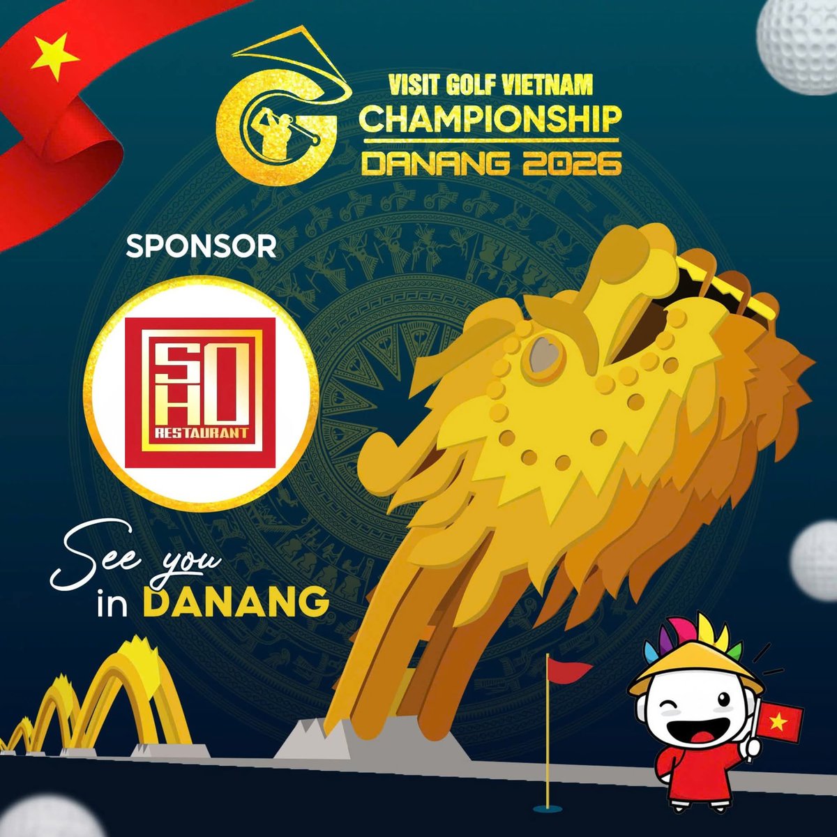 JGGOLF_VN's tweet photo. SOHO Buffet & Alacarte Culinary Elite Sponsor: Visit Golf Vietnam-VGV Championship Danang 2026, 8-11 April.
SOHO Buffet & Alacarte restaurant offers buffet and à la carte dining with a menu of over 300 Asian and European dishes, ranging from Japanese, Korean, and Chinese cuisines to traditional Brazilian BBQ and regional Vietnamese specialties. You will experience a 5-star buffet designed and prepared by the restaurant's team of experienced chefs. The menu is a convergence of delicious dishes from both European and Asian cuisines, satisfying even the most discerning palates.
https://t.co/X2QVcb00Pu

#vgvchampionship2026 #visitgolfvietnam #vietnamgolftourandevents  #JGGolfVietNam #danangfastasticity #sohobuffet