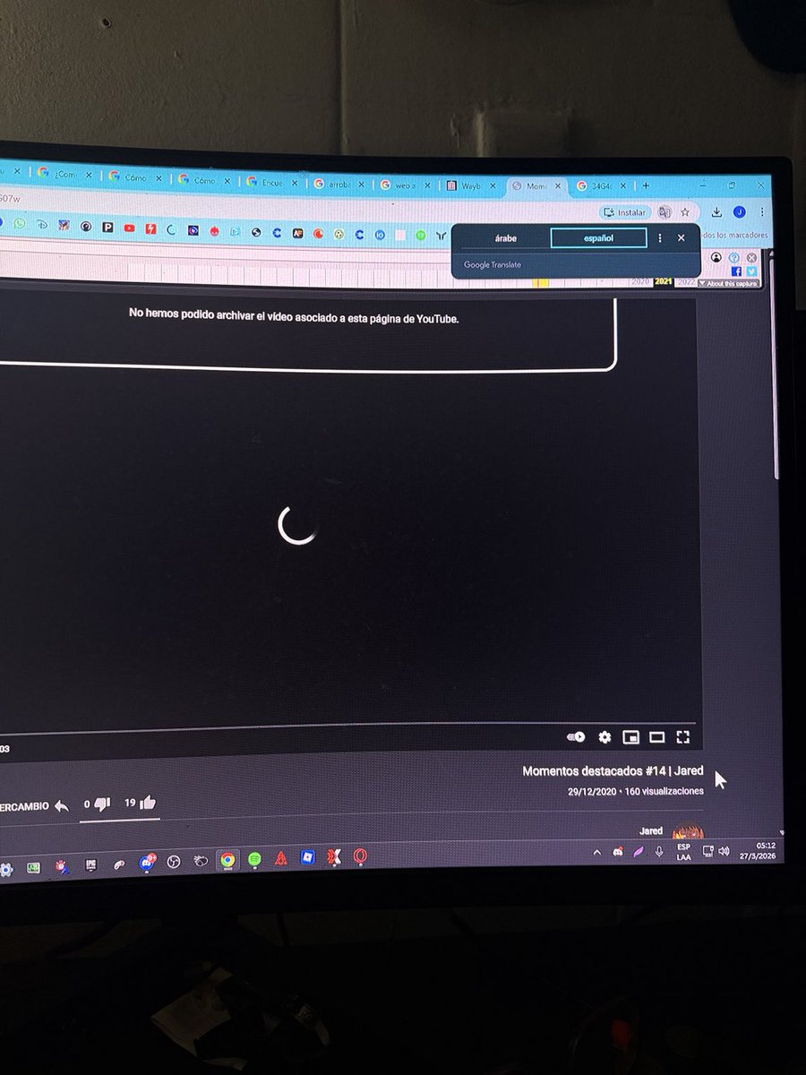 JaredD1805's tweet photo. @TeamYouTube consegui videos antiguos por via de historias que subia a facebook, pero sale que la cuenta se elimino, aunque sale nas informacio. si uso wayback https://t.co/YkNeWnlLRR