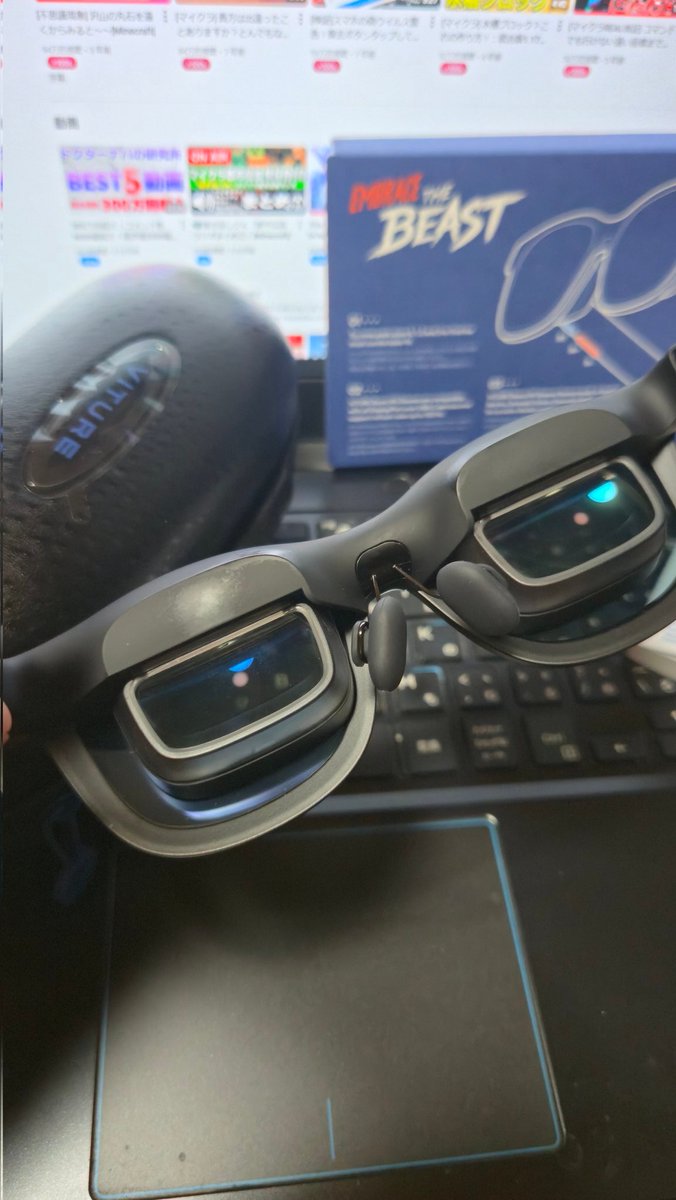 naba_den's tweet photo. VITUREのBEAST XR Glasses
まじでこれ凄いですよ！
やはり時代はスマートグラスですね！ https://t.co/rFqXHu6St7