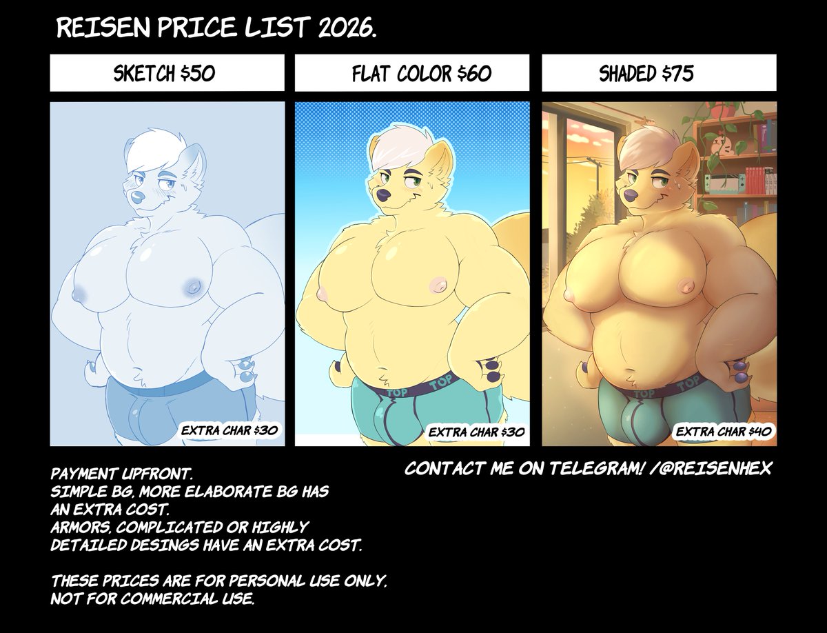 reisenhex's tweet photo. This time I will only open slots for 3 commissions. If u are interested, please send me a DM on Telegram 🦝🎨: @reisenhex https://t.co/cwLFgn9Zh7