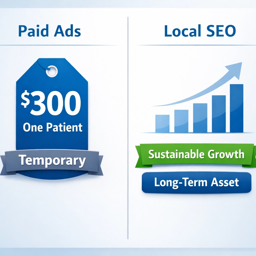 lamarhull20's tweet photo. Look, paying $300 for a lead is a growth trap. Stop renting patients and start building an asset you own with Local SEO. 

#DentalMarketing #MedicalMarketing #SEO #ROI https://t.co/GORP7fjSZI