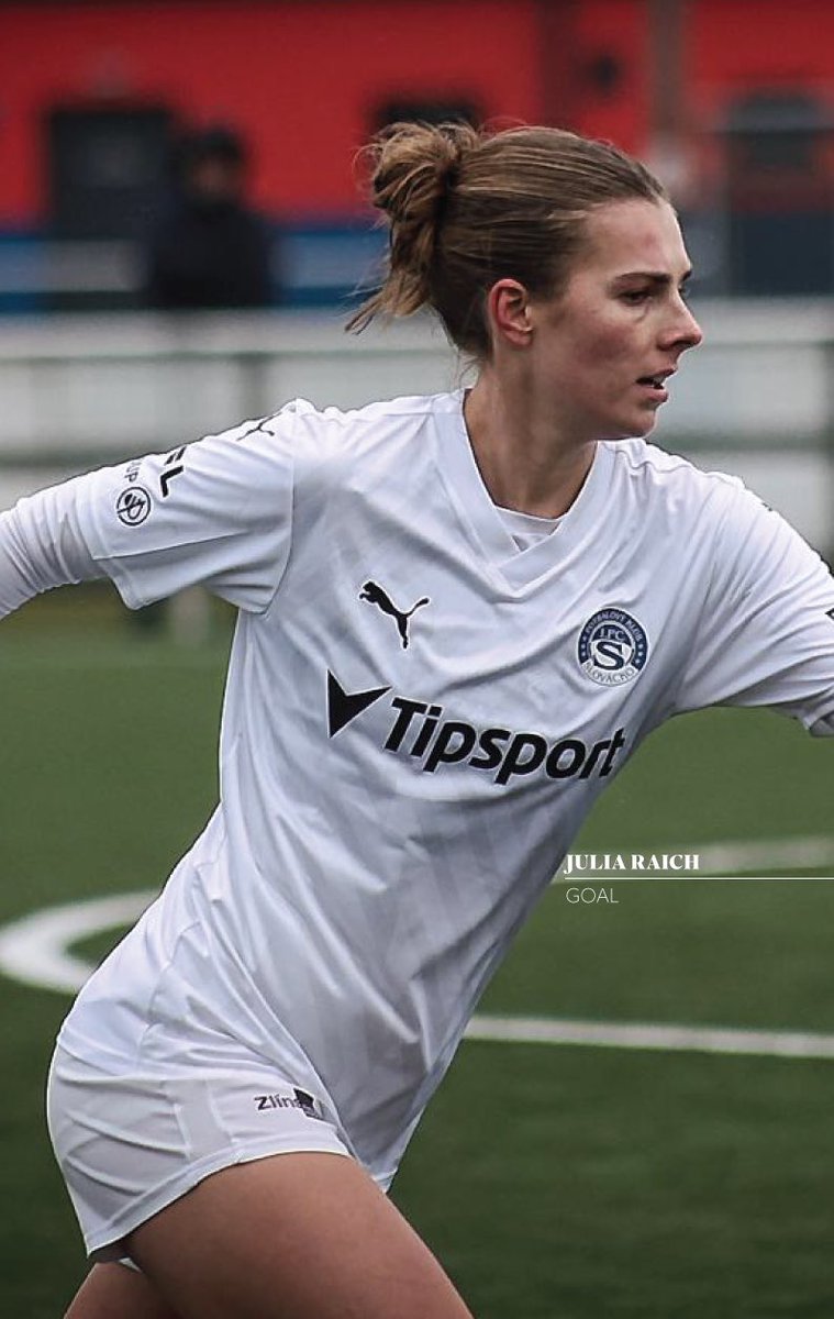 InspiredXI's tweet photo. Congratulations to Julia Raich (@RaichJulia) for scoring her first professional goal in an important home win for 1. FC Slovácko (@1FCSlovacko) Great work, Julia! 

#womenssoccer #womensfootball #futfem #FCSlovácko #Czech https://t.co/tKasljXJE9