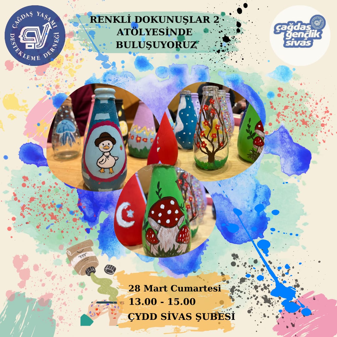 Renkli dokunuşlar atölyesinde buluşuyoruz. 💙🤍