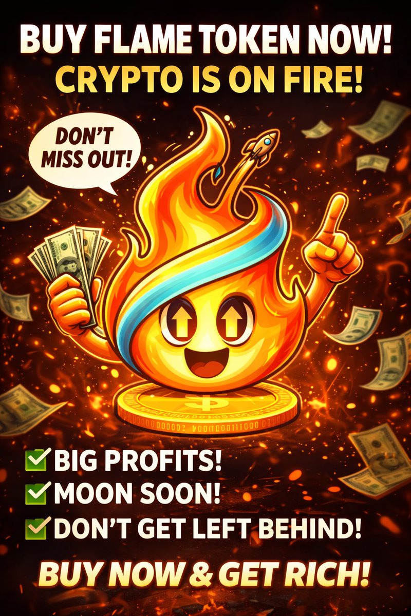 flame_tokens's tweet photo. $FT IS ON FIRE

FLAME TOKEN IS JUST GETTING STARTED 🔥.

#TOTHEMOON #DEGEN #MEMECOIN https://t.co/ECn24yuW2B