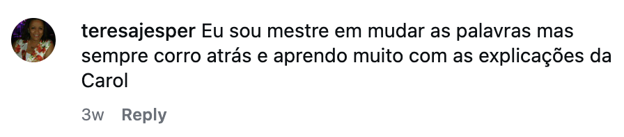 Carol Jesper | Português é legal! | PEL tweet media