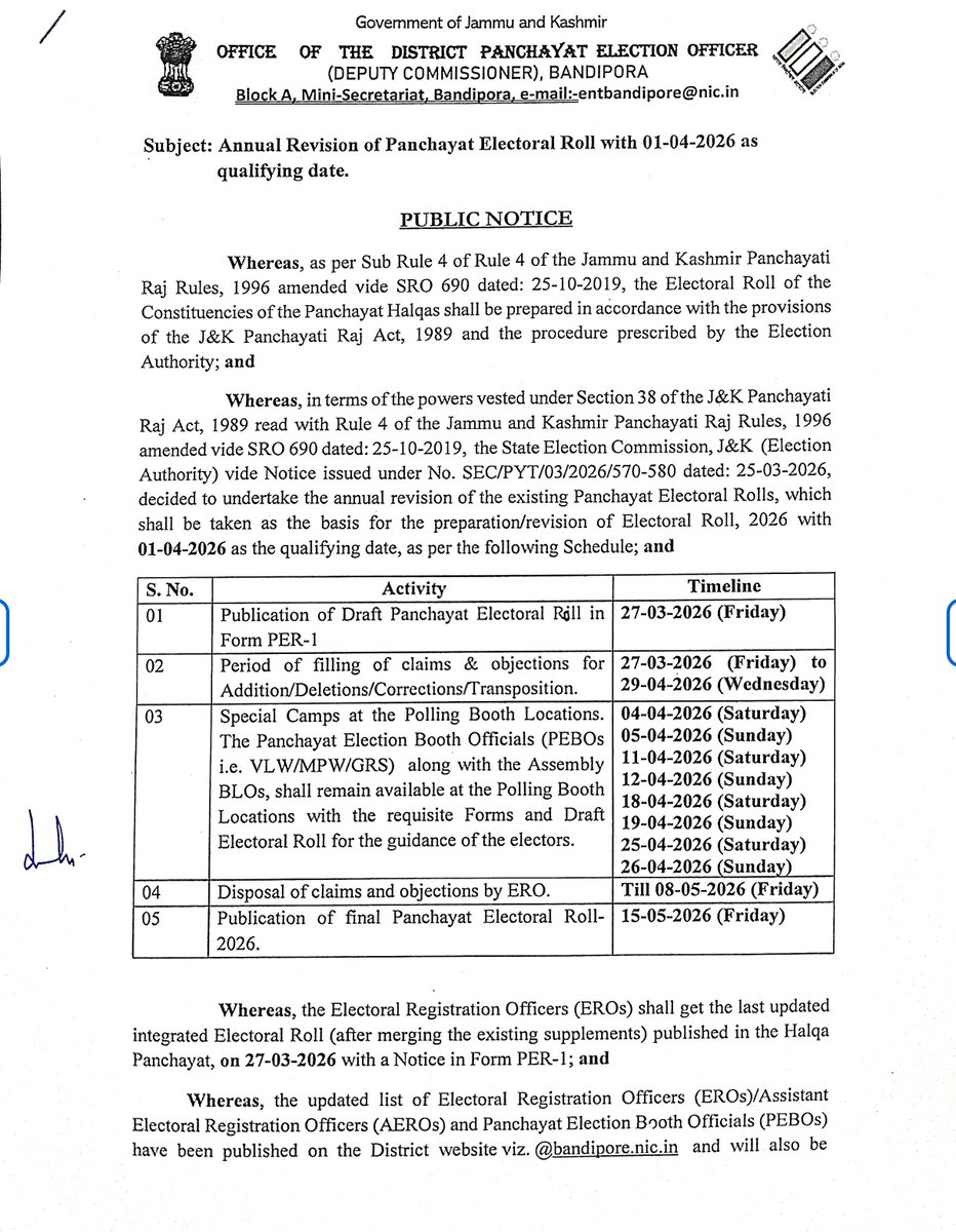 Information & PR, Bandipora tweet media