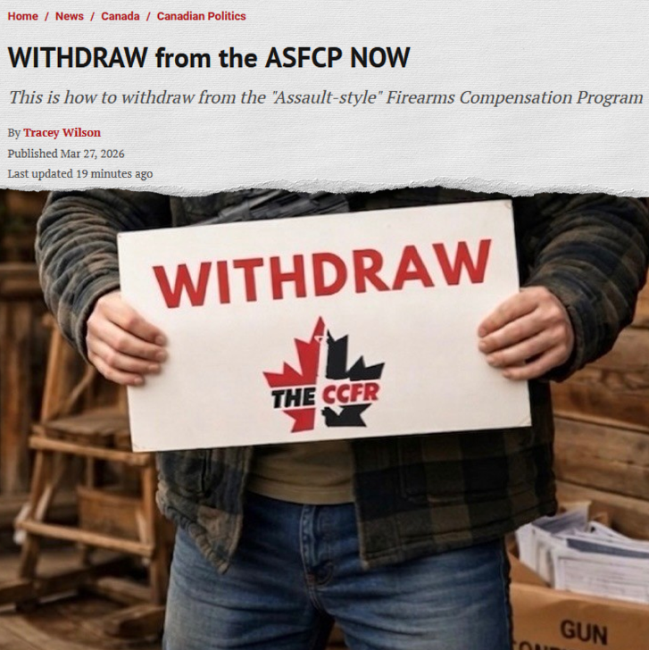 A GAME CHANGER: The Supreme Court announced last Thursday they would hear CCFR v Canada, our court challenge against the gun ban. If successful, it would turn the tables on the gun grab... but not if you've surrendered your guns. Here's how to withdraw: firearmrights.ca/withdraw-from-…