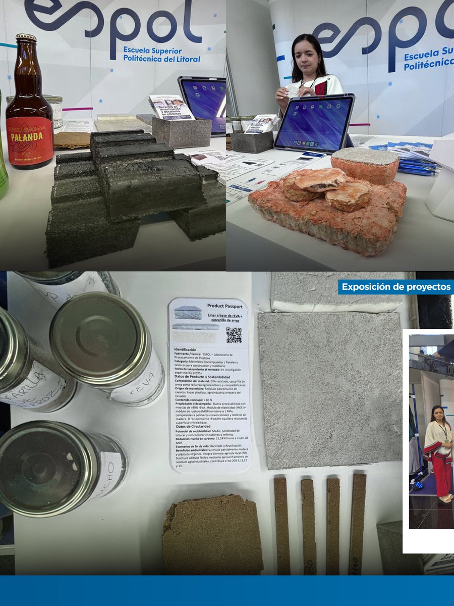 espolfimcp's tweet photo. #NoticiasFIMCP 

El Ph. D. Andrés Rigail participó en la Expo Reciclaje y Ambiente 2026 este 19 y 20 de marzo.

Participó en una ponencia sobre Economía Circular y junto al equipo del Laboratorio de Procesamiento de Plásticos de la #ESPOL, mostraron proyectos sostenibles. ♻️ https://t.co/cJwkVyA6u1