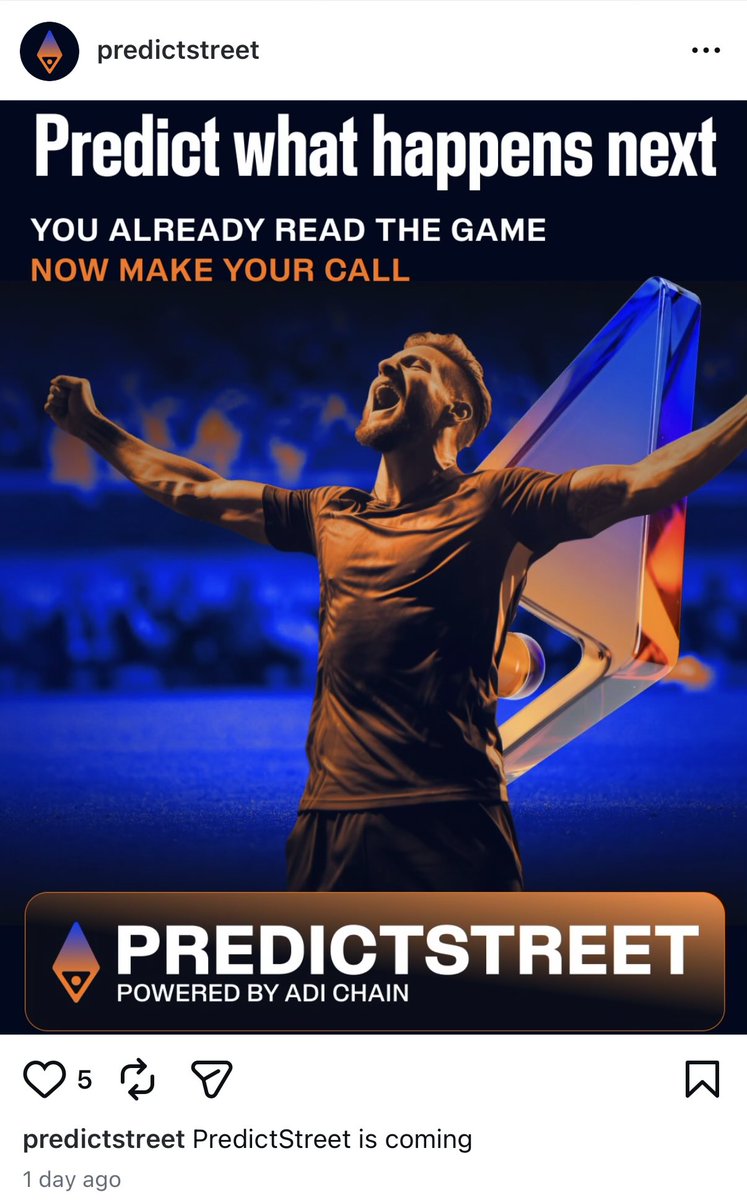 Di pertandingan timnas ada iklan "ADI Predict Street". 

Apakah ini blockchain based gambling site? 🤔