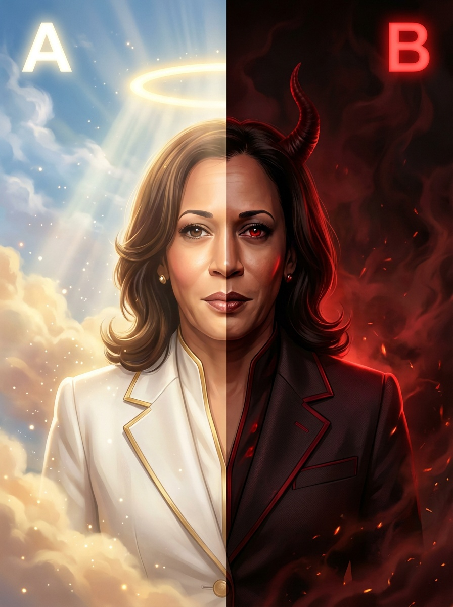 DailyDoseMaga's tweet image. Is she good or bad?
A or B — you decide.
#KamalaHarris #Politics #Debate #Election #USA #Opinion #Vote #Trending #Discussion