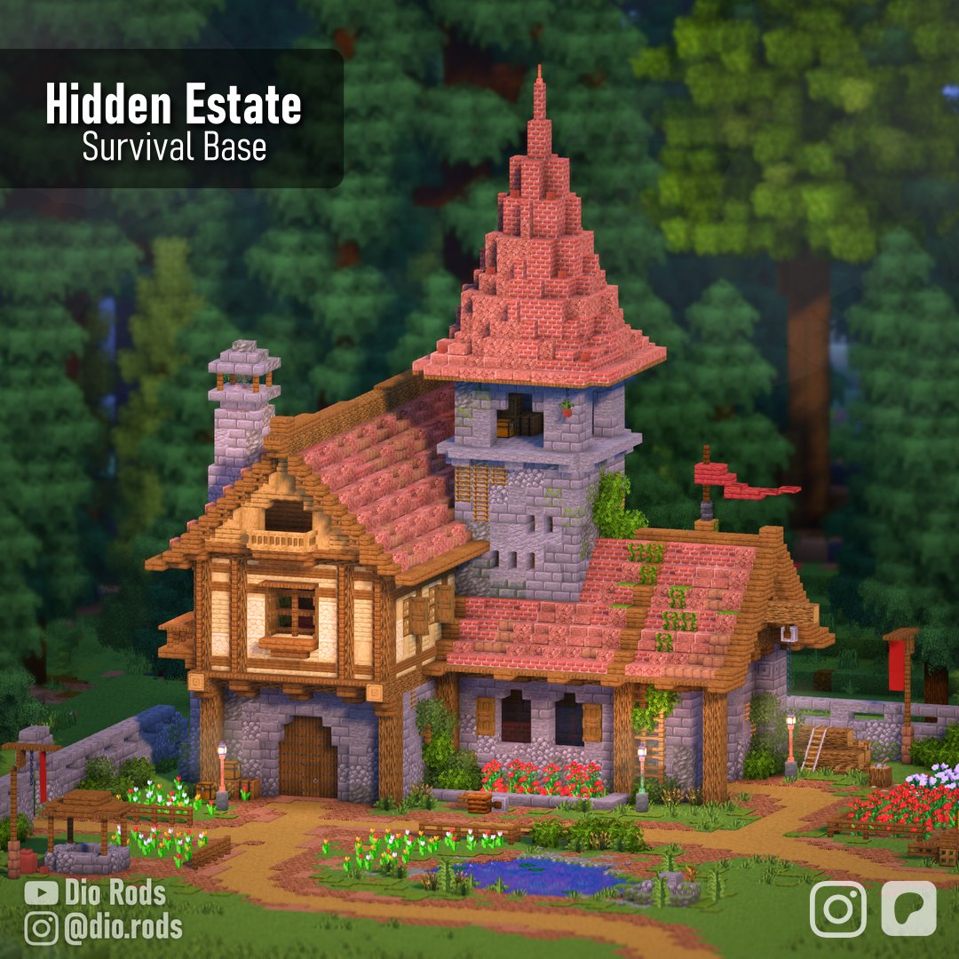 A complete survival base! This house might be one of my favorites ngl ...