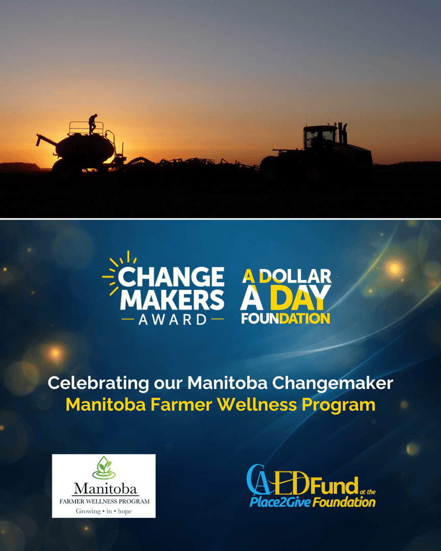 adollaradayfdn's tweet photo. 🌟 Meet our Manitoba Changemaker! 🌟

Manitoba Farmer Wellness Program provides confidential, accessible mental health support for Manitoba farmers and farm families.

Thank you to the CAED Fund at Place2Give for their support of this award.

Learn more: https://t.co/d5USd8OKoa https://t.co/vte28jDCqP