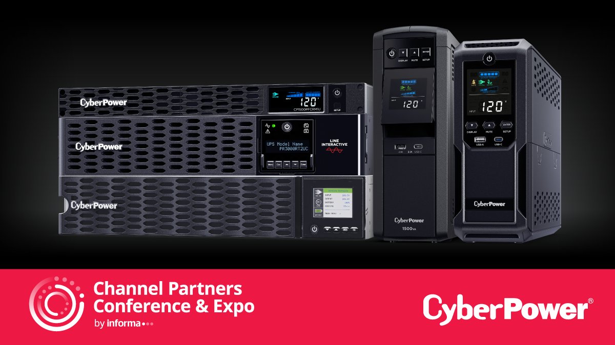 CyberPowerInfo's tweet photo. 🌟 Exciting times ahead at the Channel Partners Conference & Expo! CyberPower Systems is at Booth #1966, unveiling the latest in power protection solutions. Discover how to:

✅ Drive new revenue streams with innovative offerings  
✅ Safeguard critical systems from downtime  
✅ Build resilient partnerships  

In today's landscape, staying ahead means adapting and securing your business environment. Our team is eager to share insights that empower you and your customers.

Let's connect, share experiences, and power up your success! We’d love to hear your thoughts on evolving trends in IT resilience. What strategies are you implementing? 💬

#CyberPowerSystems #ChannelPartnersExpo #PowerProtection #RevenueGrowth #PartnerSuccess #ITResilience #BusinessContinuity 🌐