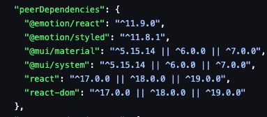 StylesTrip's tweet photo. @MUI_hq Is it possible to test both MUI v9 along with MUI X v9 at the same time? Looks like MUI X v9 beta has a peer dependency on either v5, v6, or v7 https://t.co/8dYFCKWHpX
