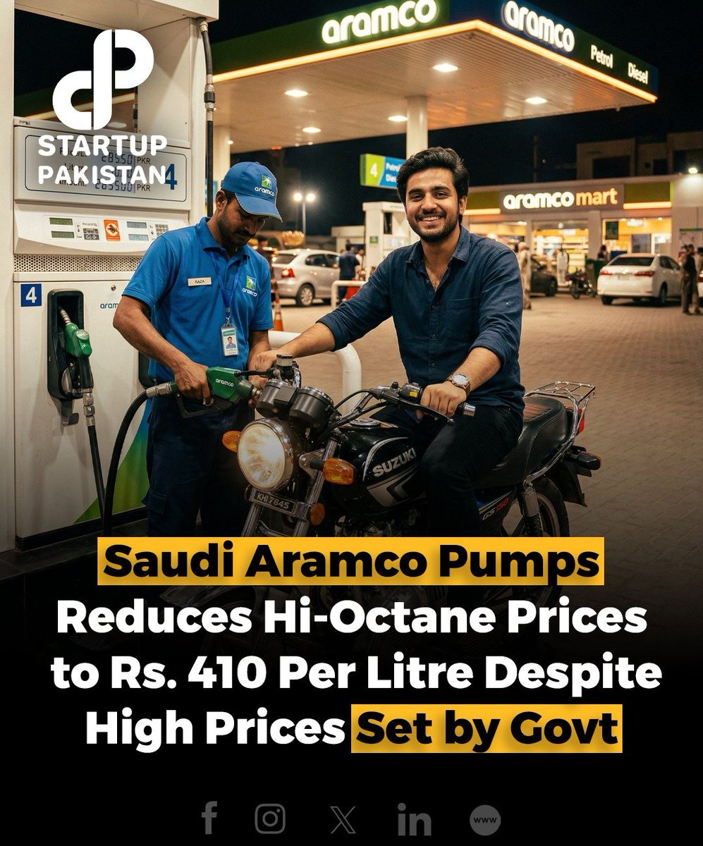 Saudi Aramco has reportedly reduced the price of hi-octane petrol at its pumps in Pakistan, bringing it down from around Rs610 per litre to nearly Rs410. 

The move comes after the government kept regular petrol prices unchanged but increased the levy on hi-octane fuel, causing