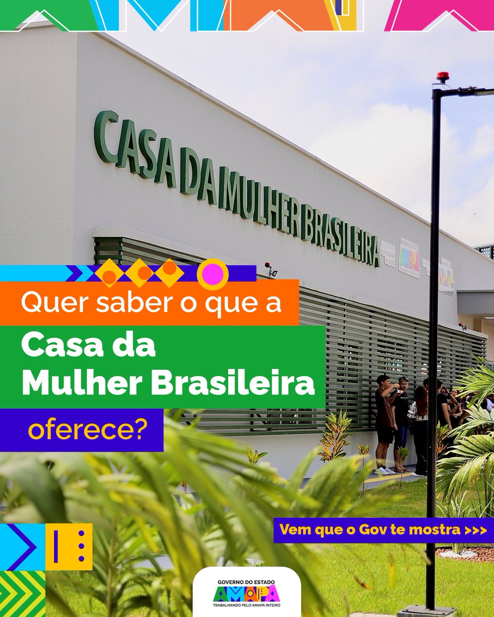 governodoamapa's tweet photo. 💜 A Casa da Mulher Brasileira é um espaço que reúne, em um só lugar, acolhimento, apoio psicossocial, orientação, capacitação e atendimento da rede de proteção.

🫂 Tudo pensado pra garantir cuidado, escuta e suporte. 

#GovernoDoAmapá #CasaDaMulherBrasileira https://t.co/7RYdVLCFlc