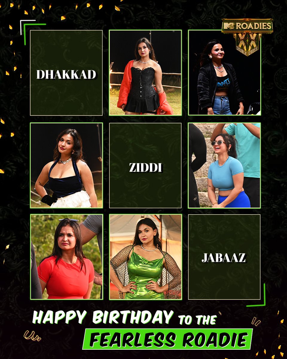 MTVIndia's tweet photo. Happy birthday Nishi Tanwar - the hard haryaanvi chhori of roadies , who roared and owned the show! π«‘
Binge watch the entire season of #HeroKarizma MTV Roadies Double Cross Co-powered by #AvvatarSportsNutrition and #POCOX7 only on JioHotstar
#Roadies #MTVRoadies #MTVIndia #MTVRoadiesXX #RoadiesDoubleCross #RoadiesXX #KarizmaXMR #HeroMotoCorp #POCOX7 #AvvatarIndia #Episodics #HappyBirthday #HappyBirthdayNishi