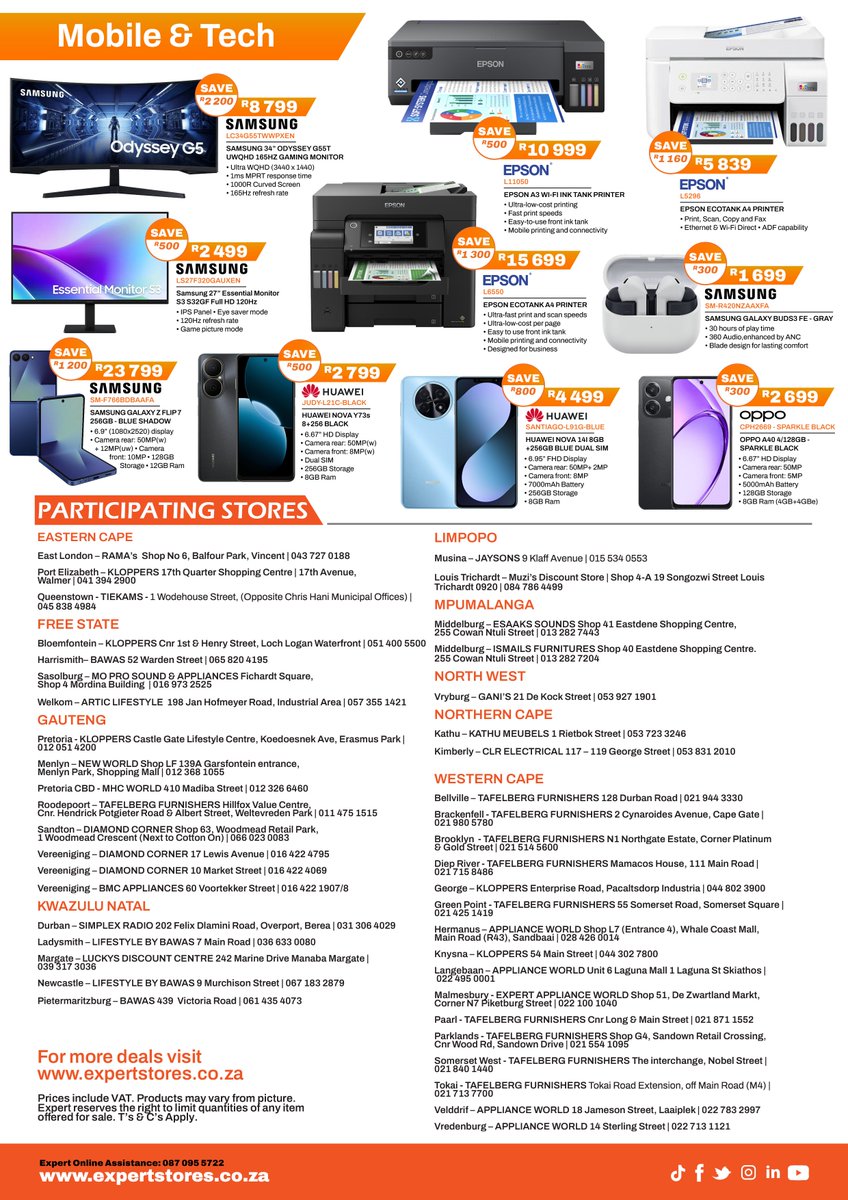 Expert Stores South Africa tweet media