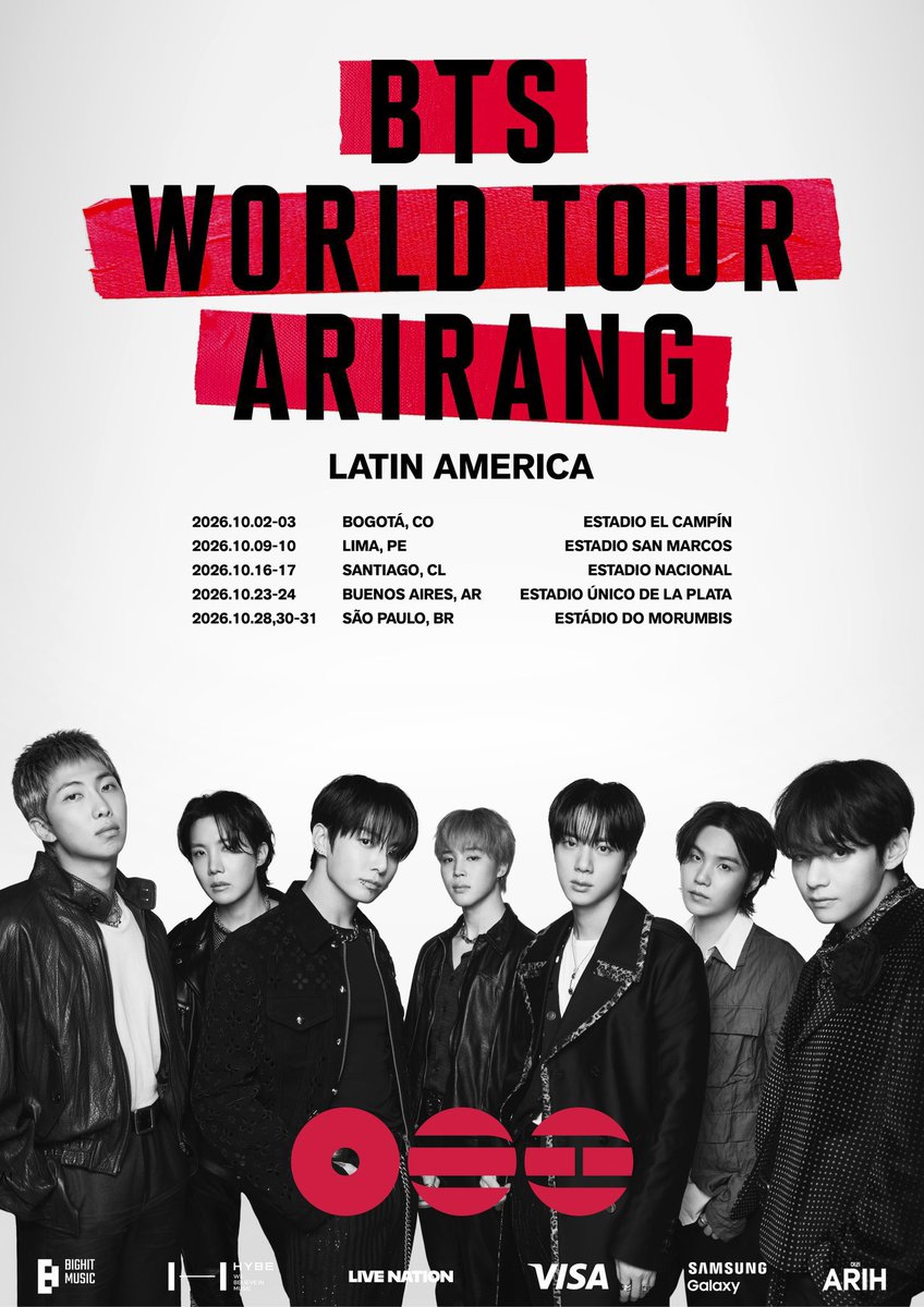 UniversBTS_'s tweet photo. 📰🚨 Informações sobre a venda de ingressos para o show do BTS “ARIRANG” em São Paulo 🇧🇷🔥

• O show será no Estádio do MorumBIS nos dias 28, 30 e 31 de outubro.

• A venda dos ingressos será feita pelo Ticketmaster

• A compra pela pré-venda será possível para assinantes do ARMY MEMBERSHIP (GLOBAL).

O período de inscrição para participar da pré-venda será das 11h de sexta-feira, 27 de março, às 16h de quinta-feira, 2 de abril de 2026 (BRT 🇧🇷)

A pré-venda ARMY MEMBERSHIP será:

- SÃO PAULO (Dias 1 e 2): Das 10h de terça-feira, 7 de abril de 2026, até às 22h de quarta-feira, 8 de abril de 2026 2026 (Horário Local)

- SÃO PAULO (Dia 3): Das 10h às 22h, quarta-feira, 8 de abril de 2026 (Horário Local)

Datas da VENDA GERAL:
10h, sexta-feira, 10 de abril de 2026 (Horário Local) 

※ Você deve se inscrever pelo Weverse para participar da PRÉ-VENDA DE MEMBROS DO ARMY.
※ Somente membros do ARMY MEMBERSHIP (GLOBAL) podem participar da pré-venda ARMY MEMBERSHIP para a América Latina. Observe o cronograma, pois não é possível se inscrever fora do período de inscrição.