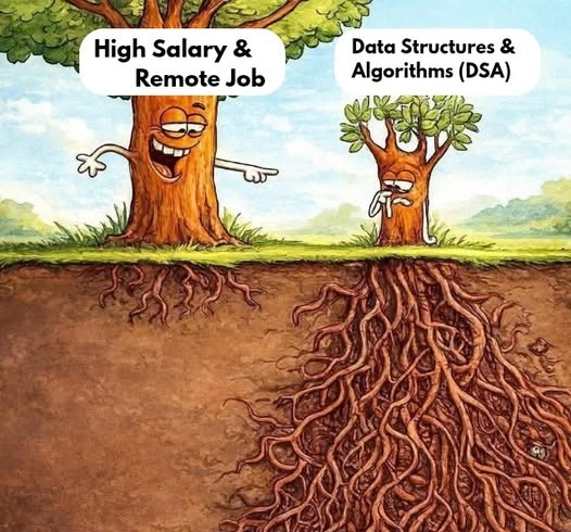 Python_Dv's tweet image. Everyone sees the salary, but no one sees the 500+ LeetCode problems solved. Build your roots first!

#python #salary #dsa #leetcode
