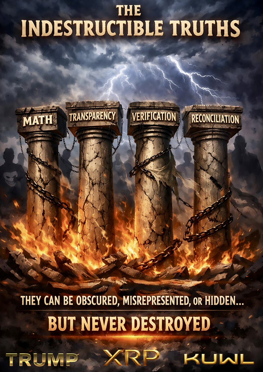 KuwlShow's tweet image. Math is. Truth is. Settlement is.

Control feeds on lies. 

Transparency brings light.
Deception demands dark.

We all have eyes to see.

Choice is free.  Choose wisely. 

@realDonaldTrump #DLT #XRP