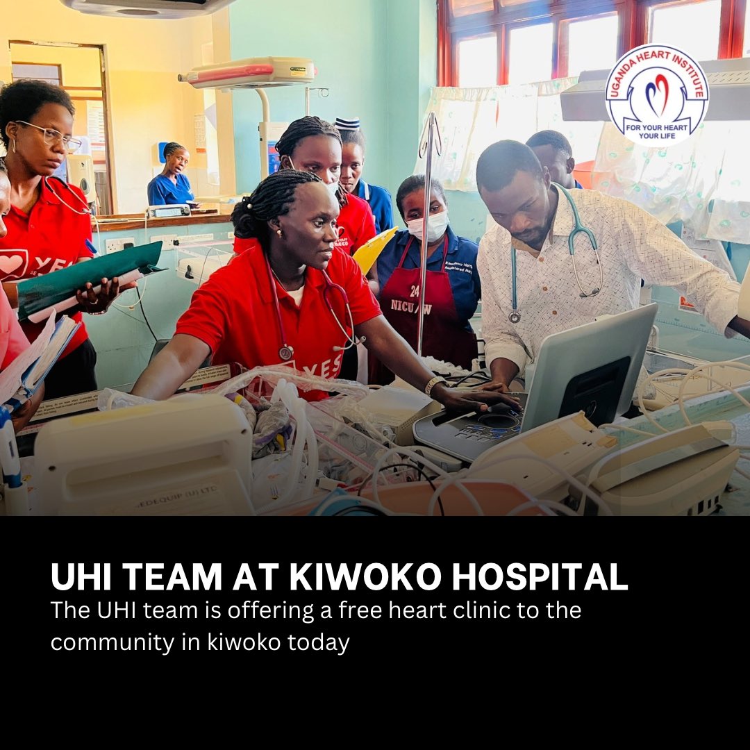 HeartUganda's tweet image. Our @HeartUganda team is conducting a free heart clinic at @KiwokoHospital today. 

Everyone deserves access to heart health services, and we're bringing care closer to the community.

Know your heart status today.

#HeartHealth #UgandaHeartInstitute #DontMissABeat