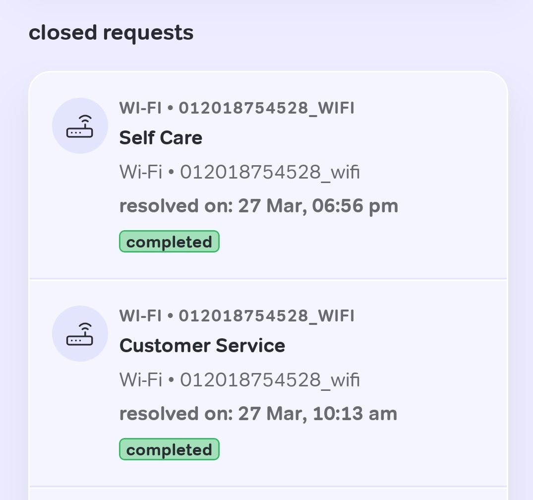 OmdattSharma's tweet photo. @Airtel_Presence @airtelindia See the fake completion of service request by airtel service team. Wifi is completely disconnected. No one visited or contacted today and complaint is showing resolved..!! https://t.co/K02ETUtle4