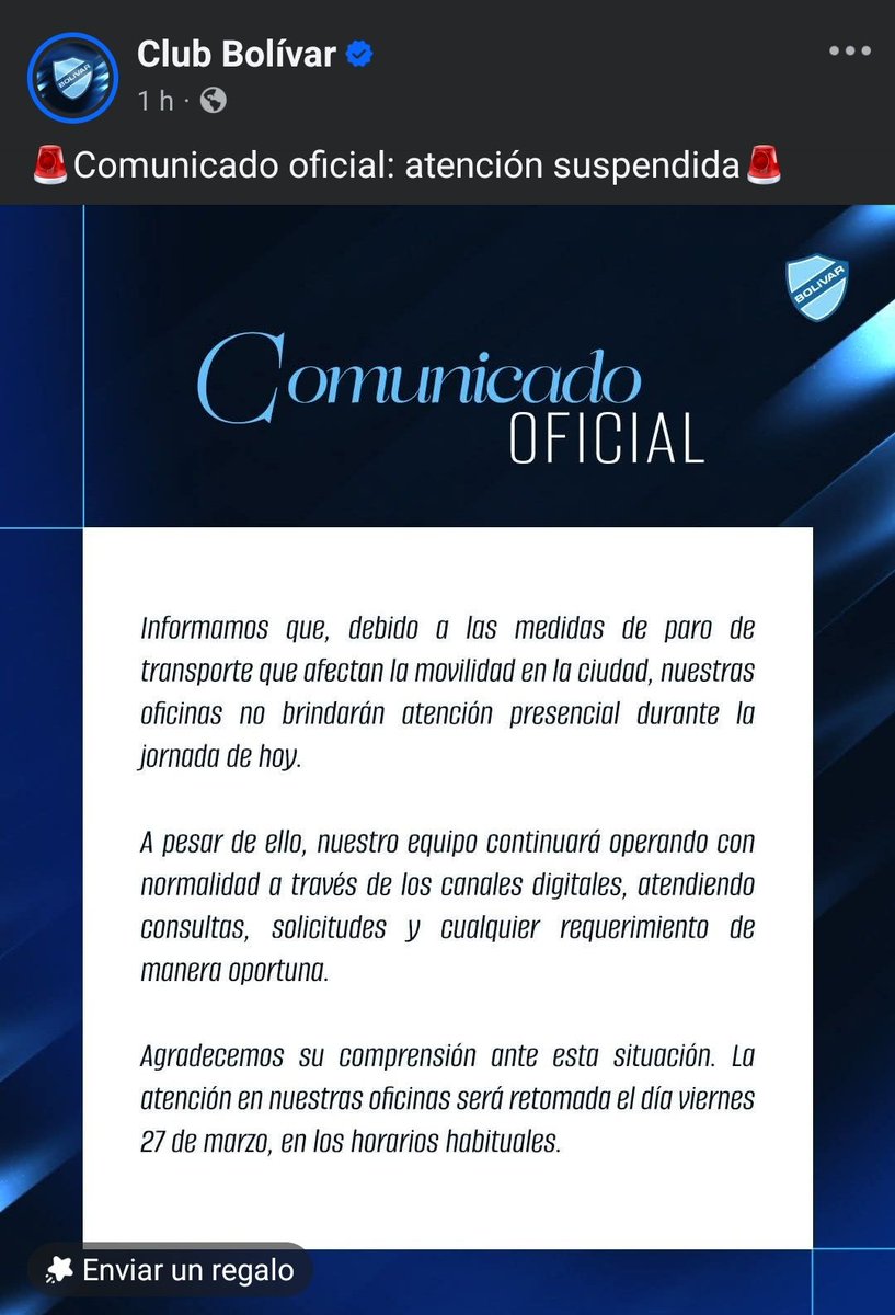 BOLIVAR NOTICIAS tweet media