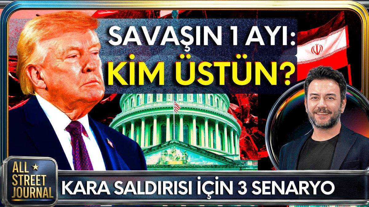 Tamer Işıtır’ın (<a href="/lesvontamer/">Tamer Işıtır</a>) hazırlayıp sunduğu All Street Journal’da bugünkü başlıklar:

🌍 Savaşın 1 ayı: Kim üstün?
🪖 Kara birlikleri için 3 senaryo
🇺🇸 Trump, enerji tehdidini 10 gün erteledi
🚢 Husiler de Bab el-Mandeb’i kapatır mı?
🇫🇮 Finlandiya Başbakanı: “Önce Amerika”