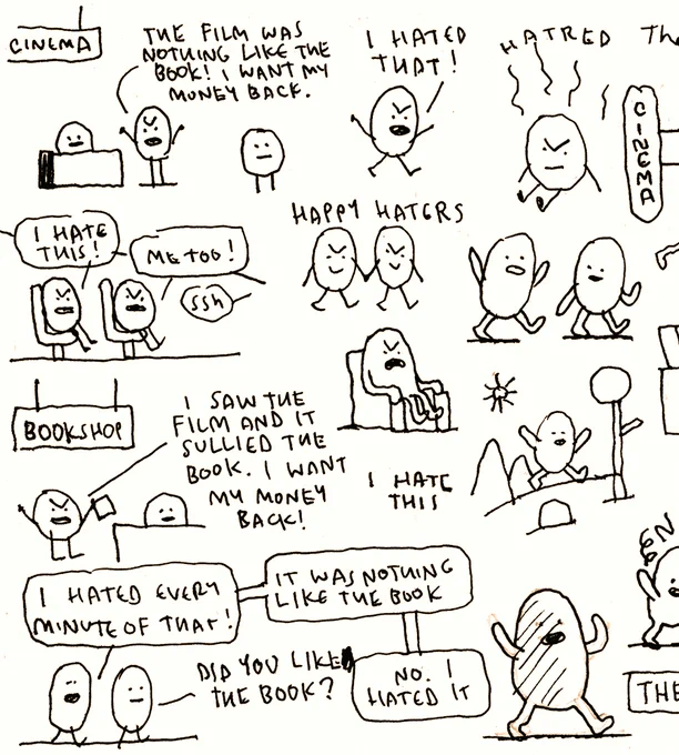 Doodles preparing for the cartoon quoted below. 