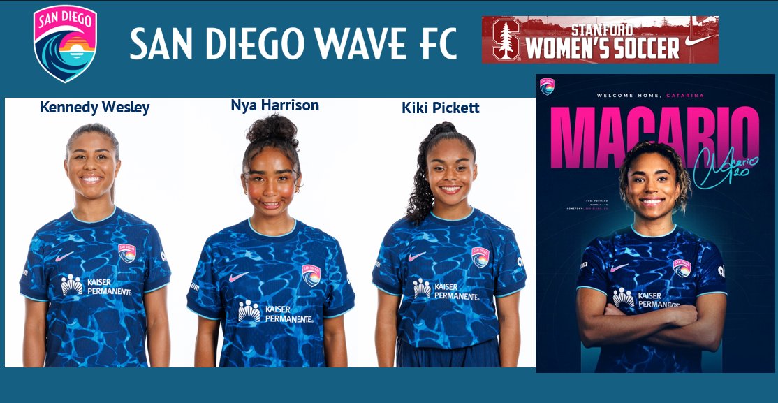 ChrisLaPuma's tweet photo. There are officially FOUR Cardinal playing for San Diego Wave FC as of today! @StanfordWSoccer #CatCameBack https://t.co/0aDavHB72k