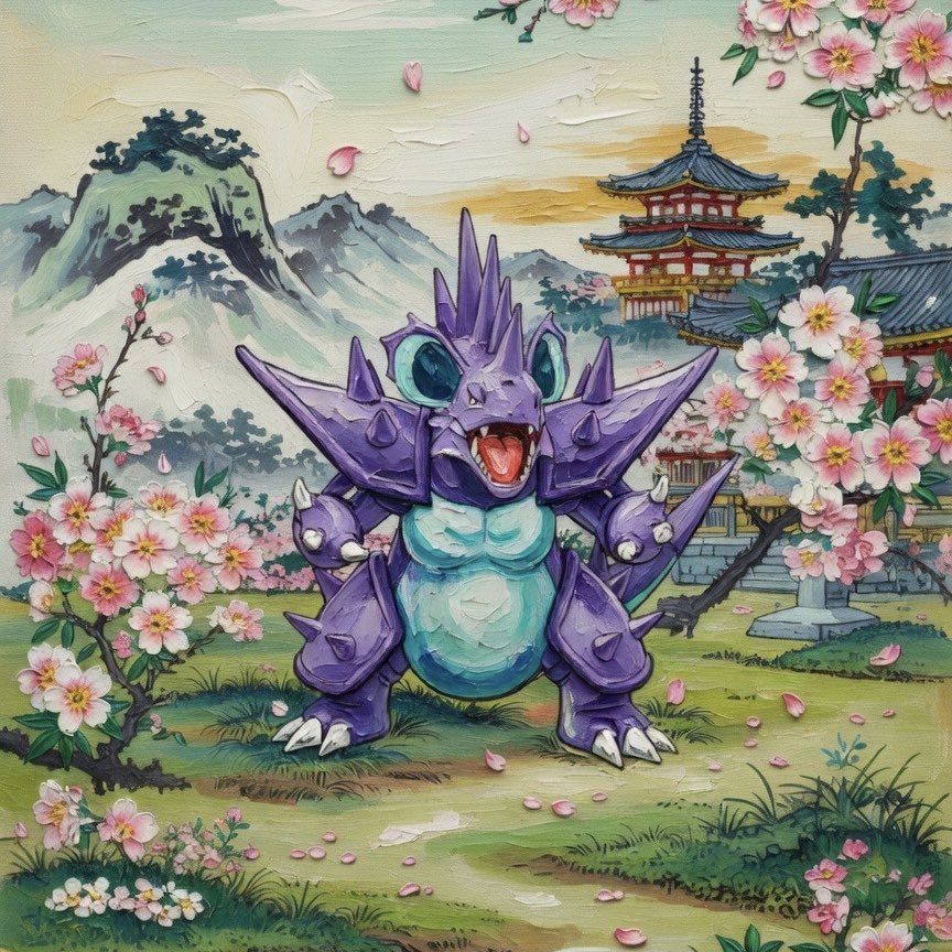 Mega Nidoking / Original Concept 🌸

Dropping this the same day the new “Mega Evolution—Perfect Order” TCG set launches 🔥

First fully original concept post after yesterday’s convo — made this one 100% myself. 👑

Love it or hate it? Drop your thoughts below 👇