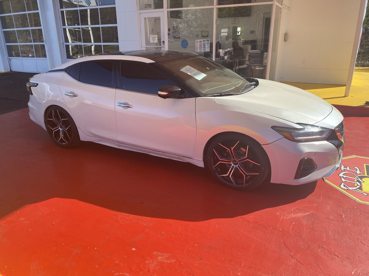 Ride_Today_LLC's tweet photo. We put new rims on our 2020 Nissan Maxima Platinum! https://t.co/mKHyiPRoH1