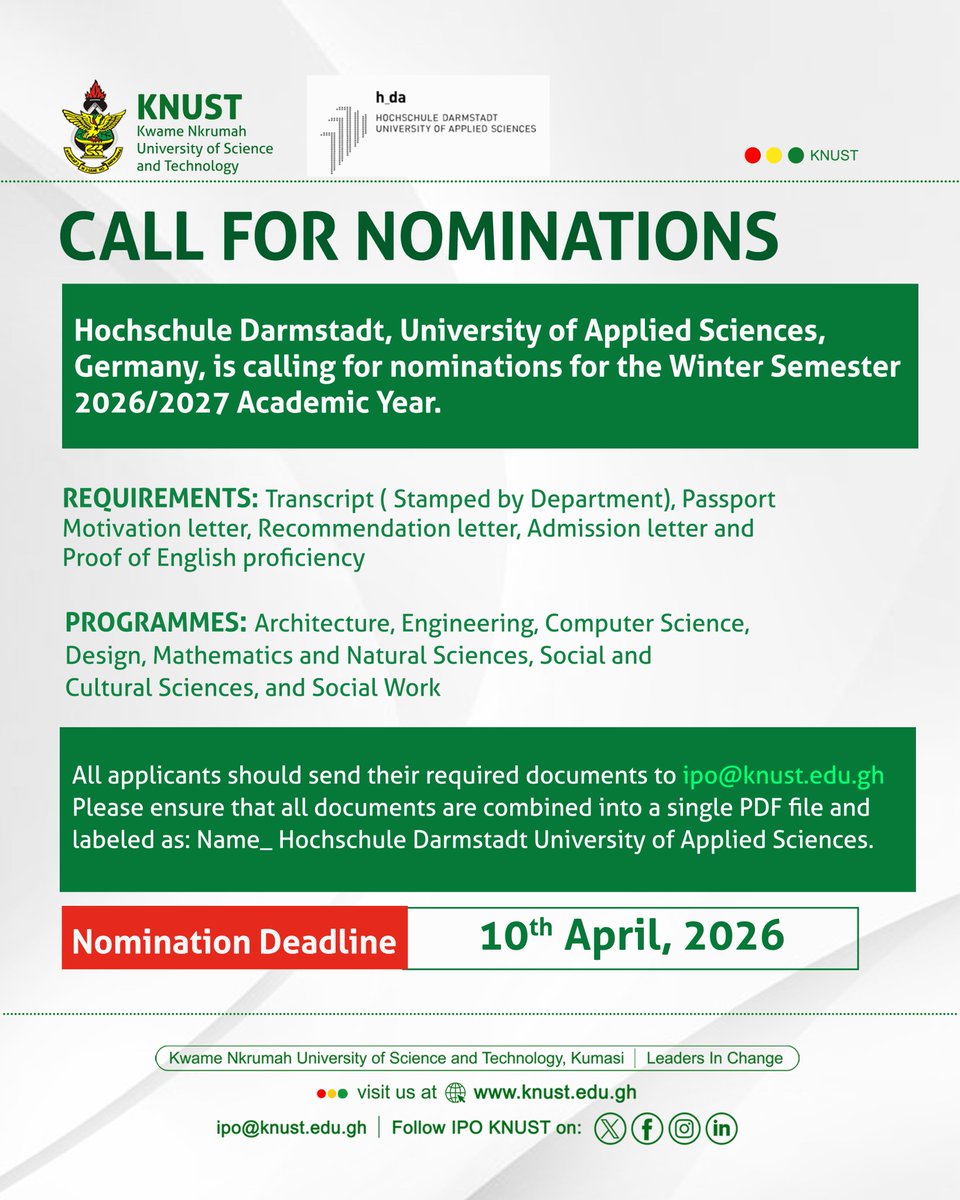 International Programmes Office, KNUST tweet media