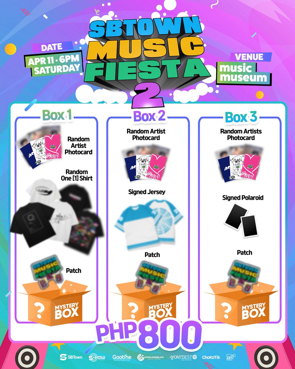 officialsbtown's tweet photo. Make your SBTown Music Fiesta 2 experience even more special ✨

We’ve prepared exclusive Top-Up Fan Benefits so you can create unforgettable moments with your favorite artists 💖
📸 Polaroid Shot – ₱700 per artist
🎤 Soundcheck – ₱500 https://t.co/Wz18IKV72f