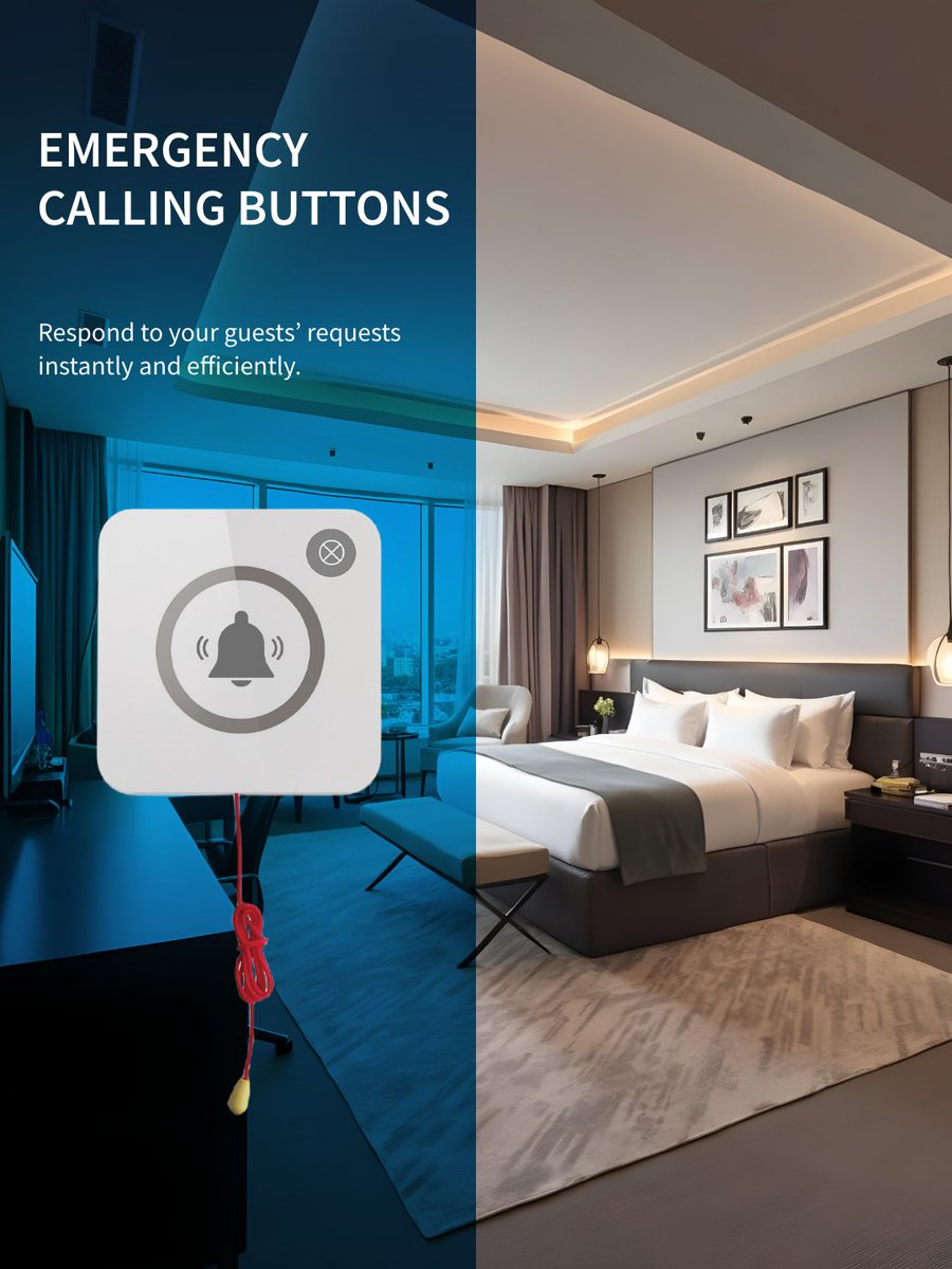 vycallglobal's tweet image. Emergency Calling System improves safety and response time with wireless alert solutions 🚨
Room alerts, SOS buttons, and real-time management in one system.
👉 vycall.com/en

#emergencycallingsystem #vycall #safetysolutions #wirelesssystem
