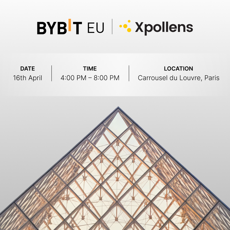 BybitEU's tweet image. At Paris Blockchain Week 2026, we’re teaming up with @xpollens  to co-host the Bybit EU Connect Lounge.

Together, we’ll be exploring one of the most important shifts in the industry: the convergence between fiat and crypto - and how BaaS platforms are making it possible. 🏦