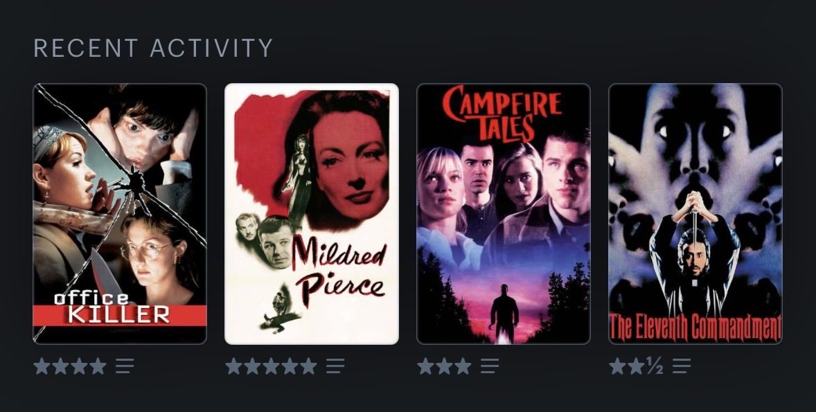 _RickyJesse's tweet photo. @letterboxd Some great first time watches #LastFourWatched https://t.co/po0QpBTk9W