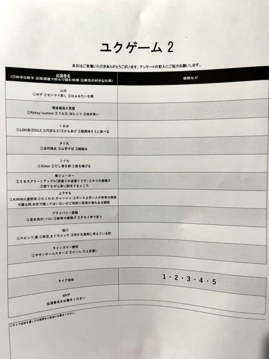 mo__chida's tweet photo. 行きました🔫
噂に違わぬ楽しさで嬉しい🤩トロッコアドベンチャーめっちゃ楽しかったし、今日好きゲームかなり笑った！！相模原線ゲームもすごかった🎋10人とゲームマスターの良さが詰まったライブで良かったです😻次回もまたいつか！ https://t.co/Y8OUJZojQU