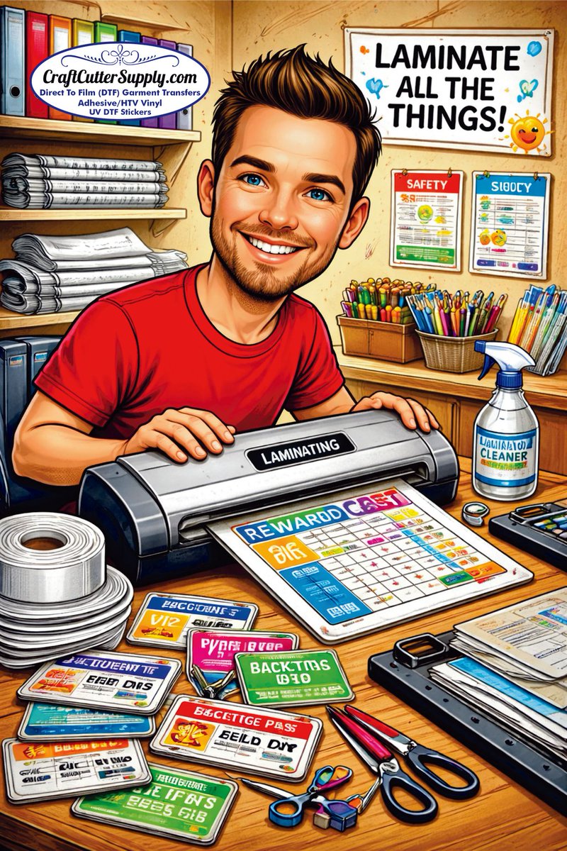 CraftCutterShop's tweet photo. Now offering lamination!!! We can laminate cards, name badges, and papers!  If you need something laminated come see us! https://t.co/RtH6MpepdE