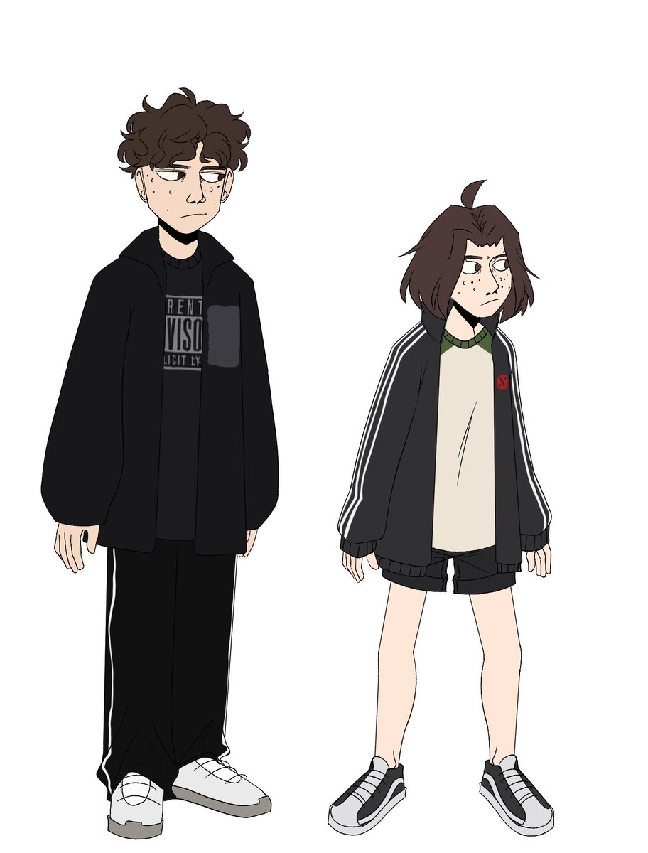 h10rka's tweet photo. Me and my bf in eltingville club style, but its ugly and boring. Its so lazy because I work on 2 arts rn https://t.co/gmeykAN6gx
