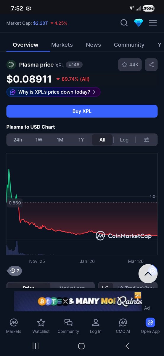 tens of millions.... $xpl