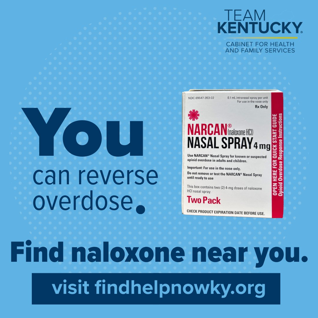 We're grateful to every Kentuckian who is always ready to help others in need. Carrying ​naloxone with you and learning how to give it is easy.  

1/2
