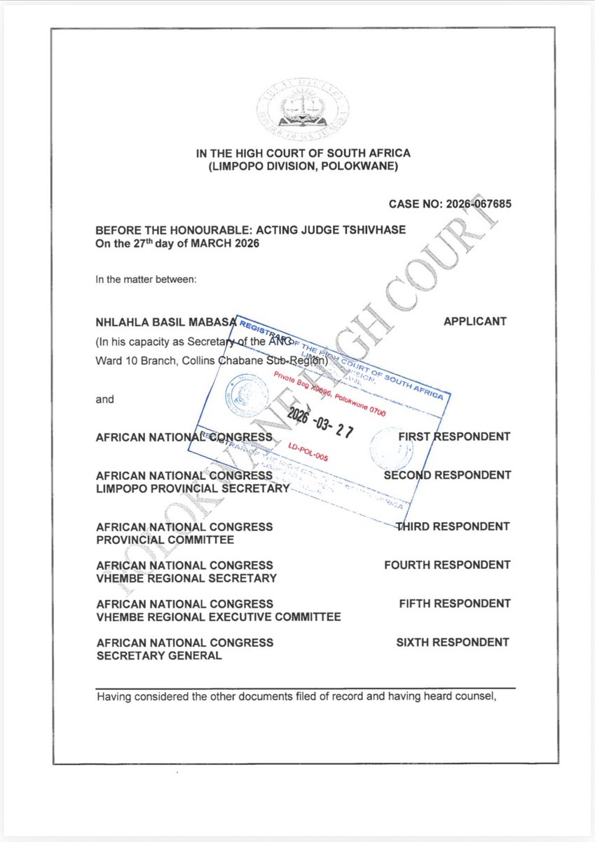 ANC SECRETARY GENERAL | Fikile Mbalula tweet media