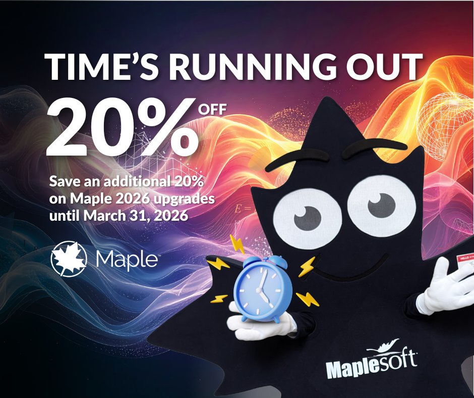 Maplesoft tweet media
