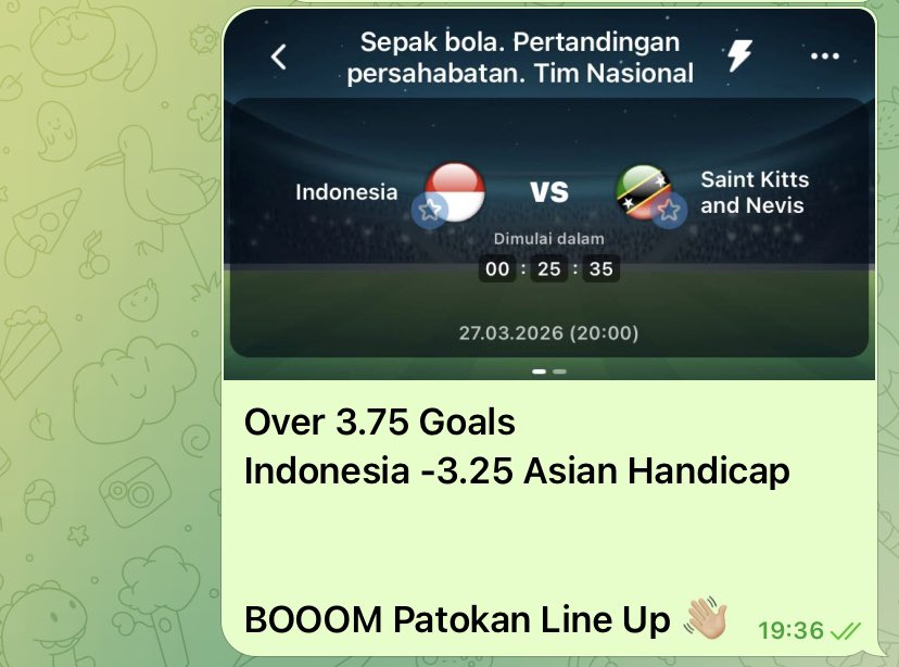 johnscarlet25's tweet image. BAMMMMMM!!!! 💥💥💥

Indonesia -3.25 Asian Handicap 🏆
Over 3.75 Goals 🏆

Selamat John Herdman cs #BeckhamPutra #timnas