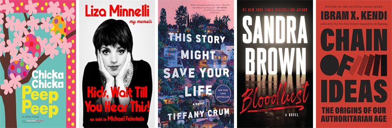 BigelowLibrary's tweet photo. This week the Bigelow Free Public Library has 44 new books.  New items include Chicka Chicka Peep Peep. https://t.co/rKSrobphCX https://t.co/aYOkJHLULP